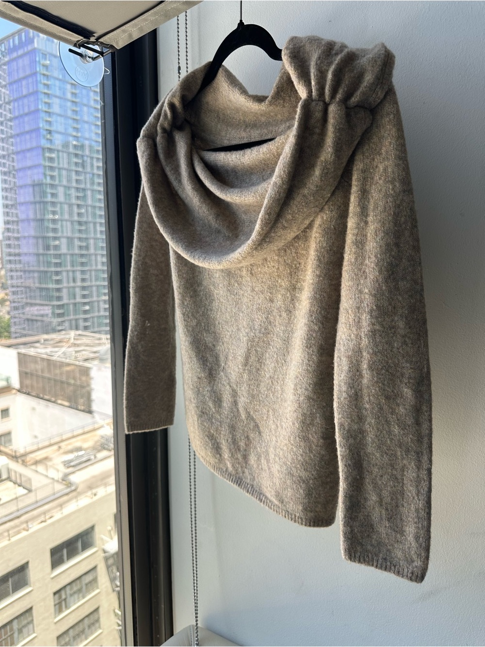 Abercrombie & Fitch Taupe Cowl-Neck Sweater
